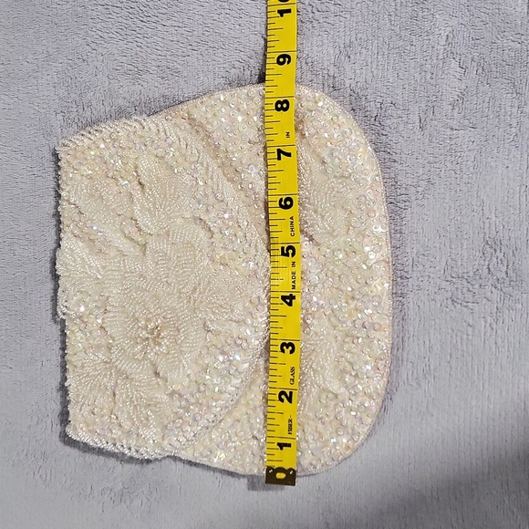Gorgeous Vintage Beaded Sequined Formal Clutch Purse - Picture 13 of 16